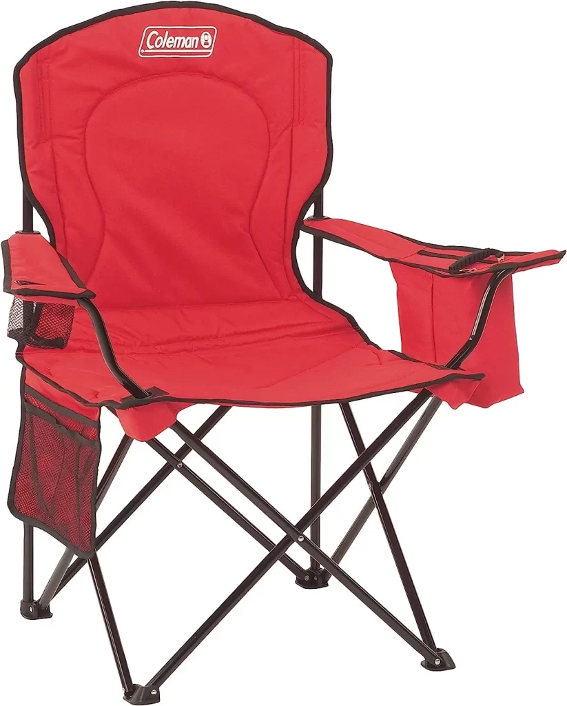 Coleman Portable Camping Chair with 4-Can Cooler